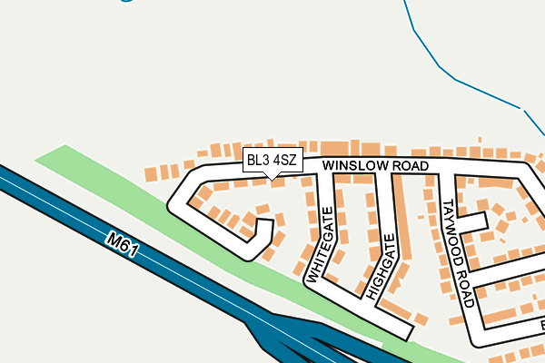 BL3 4SZ map - OS OpenMap – Local (Ordnance Survey)