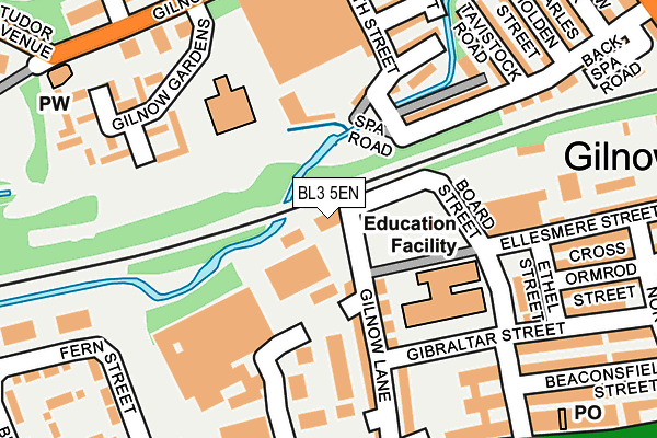 BL3 5EN map - OS OpenMap – Local (Ordnance Survey)