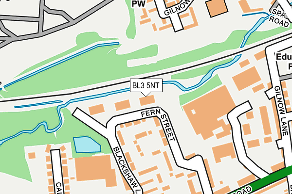 BL3 5NT map - OS OpenMap – Local (Ordnance Survey)