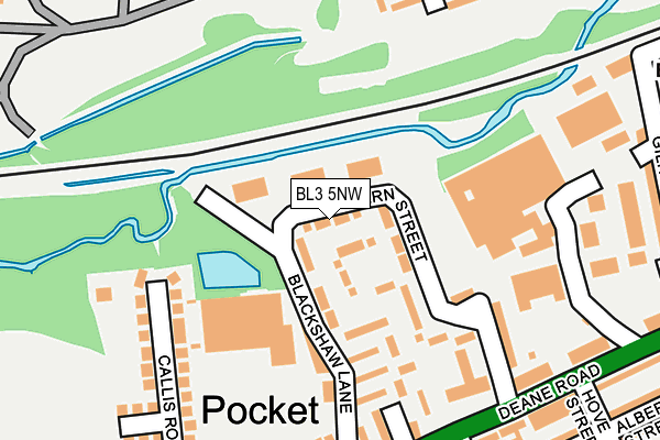 BL3 5NW map - OS OpenMap – Local (Ordnance Survey)