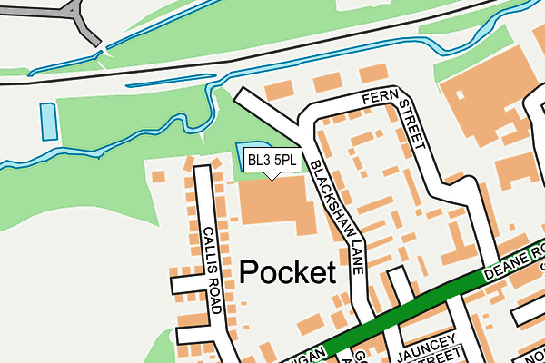 BL3 5PL map - OS OpenMap – Local (Ordnance Survey)