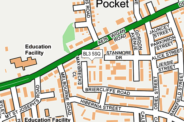 BL3 5SQ map - OS OpenMap – Local (Ordnance Survey)