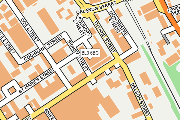 BL3 6BG map - OS OpenMap – Local (Ordnance Survey)