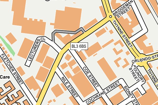 BL3 6BS map - OS OpenMap – Local (Ordnance Survey)