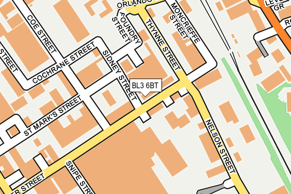 BL3 6BT map - OS OpenMap – Local (Ordnance Survey)
