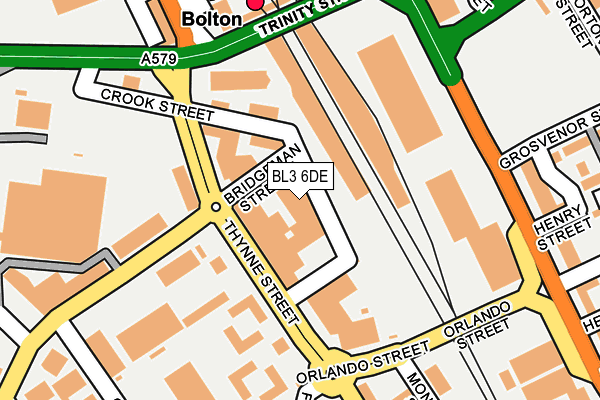 BL3 6DE map - OS OpenMap – Local (Ordnance Survey)
