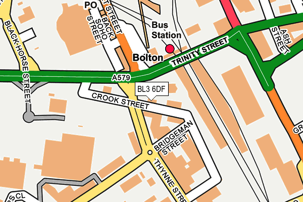 BL3 6DF map - OS OpenMap – Local (Ordnance Survey)