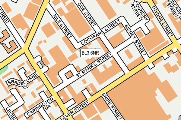 BL3 6NR map - OS OpenMap – Local (Ordnance Survey)
