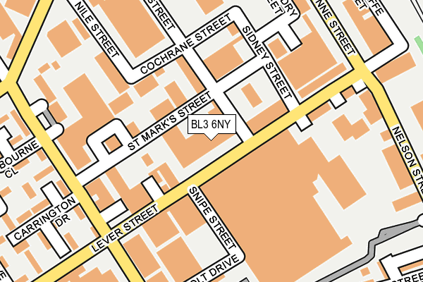BL3 6NY map - OS OpenMap – Local (Ordnance Survey)