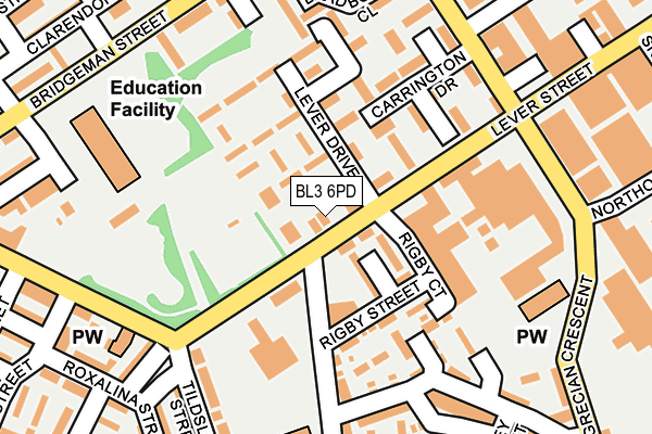 Map of BIRKDALE ALLEN ST LTD at local scale