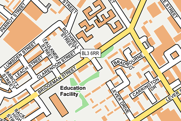 BL3 6RR map - OS OpenMap – Local (Ordnance Survey)