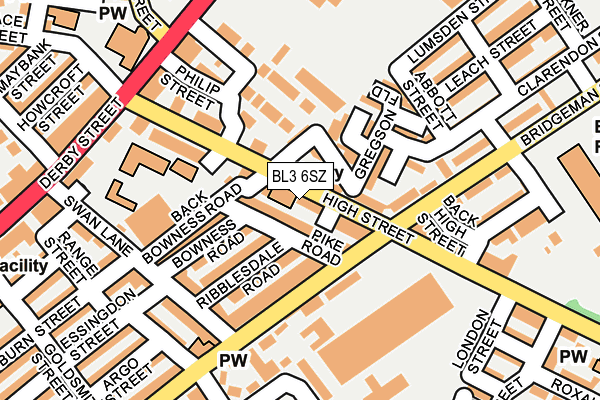 Map of ROCCOS FRANCHISE LIMITED at local scale