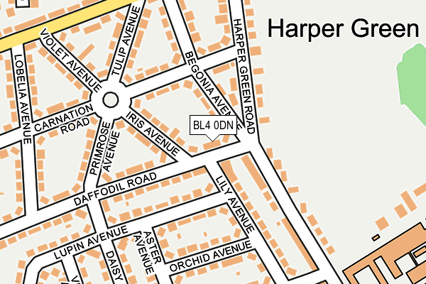 BL4 0DN map - OS OpenMap – Local (Ordnance Survey)