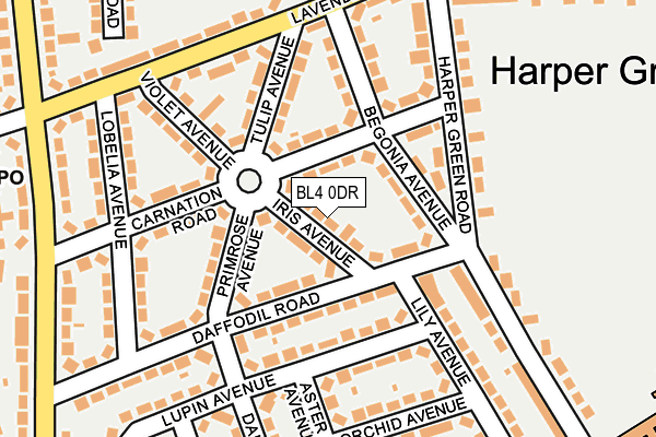 BL4 0DR map - OS OpenMap – Local (Ordnance Survey)