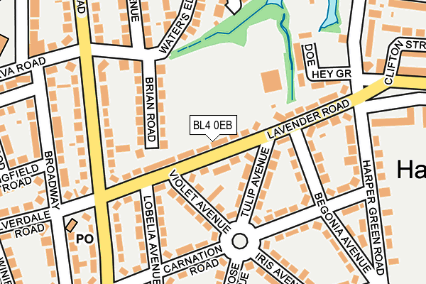 BL4 0EB map - OS OpenMap – Local (Ordnance Survey)