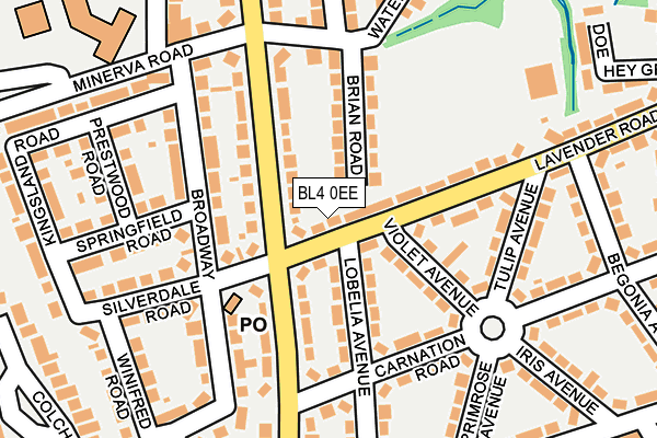BL4 0EE map - OS OpenMap – Local (Ordnance Survey)