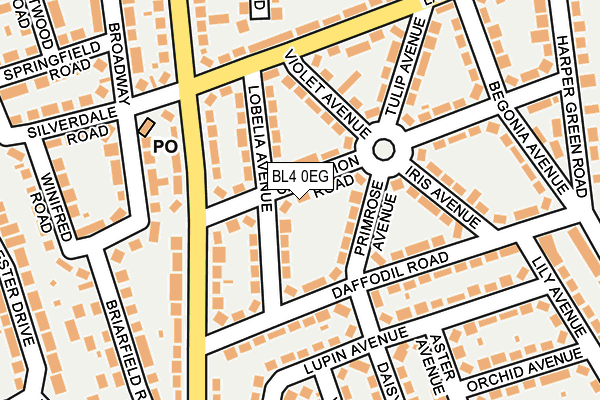 BL4 0EG map - OS OpenMap – Local (Ordnance Survey)