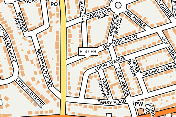 BL4 0EH map - OS OpenMap – Local (Ordnance Survey)