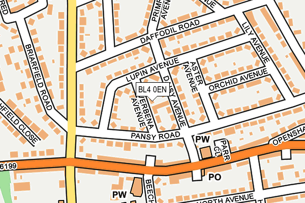 BL4 0EN map - OS OpenMap – Local (Ordnance Survey)