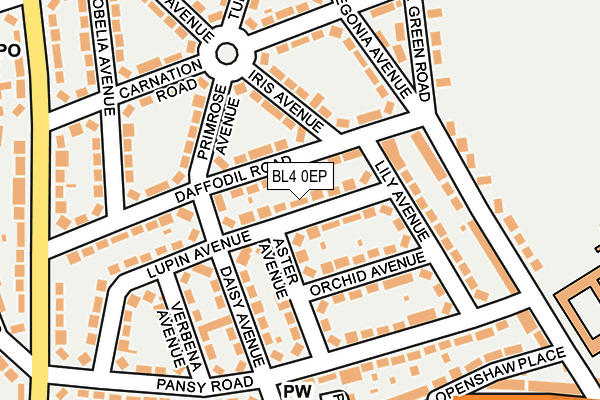 BL4 0EP map - OS OpenMap – Local (Ordnance Survey)