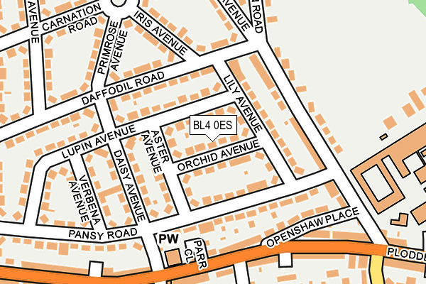 BL4 0ES map - OS OpenMap – Local (Ordnance Survey)