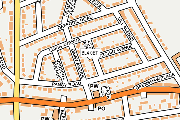 BL4 0ET map - OS OpenMap – Local (Ordnance Survey)