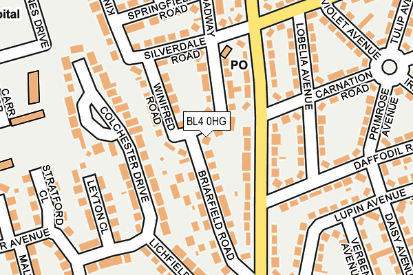 BL4 0HG map - OS OpenMap – Local (Ordnance Survey)