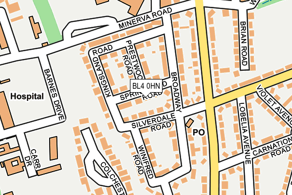 BL4 0HN map - OS OpenMap – Local (Ordnance Survey)