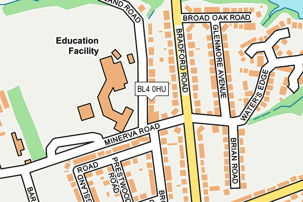 BL4 0HU map - OS OpenMap – Local (Ordnance Survey)