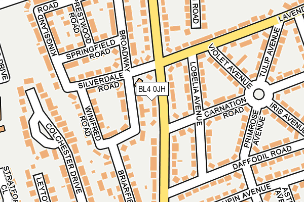 BL4 0JH map - OS OpenMap – Local (Ordnance Survey)