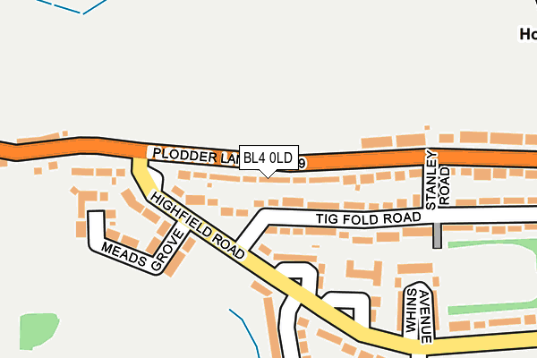 BL4 0LD map - OS OpenMap – Local (Ordnance Survey)