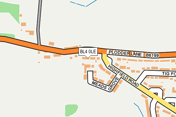 BL4 0LE map - OS OpenMap – Local (Ordnance Survey)