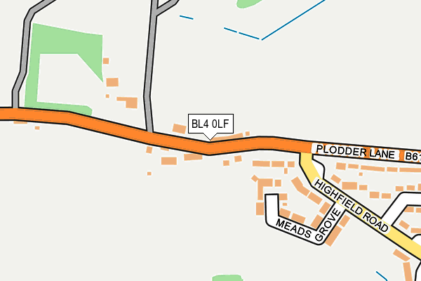 BL4 0LF map - OS OpenMap – Local (Ordnance Survey)