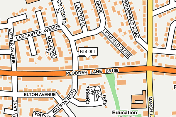 BL4 0LT map - OS OpenMap – Local (Ordnance Survey)