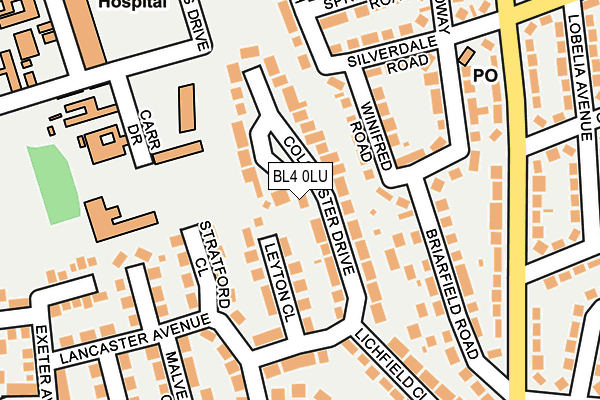BL4 0LU map - OS OpenMap – Local (Ordnance Survey)