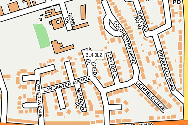BL4 0LZ map - OS OpenMap – Local (Ordnance Survey)