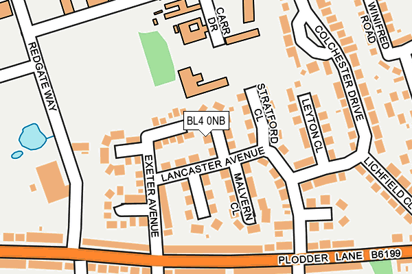 BL4 0NB map - OS OpenMap – Local (Ordnance Survey)
