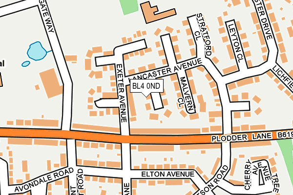 BL4 0ND map - OS OpenMap – Local (Ordnance Survey)