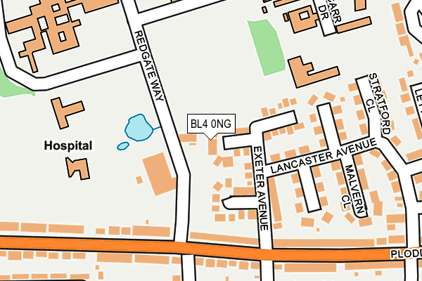 BL4 0NG map - OS OpenMap – Local (Ordnance Survey)