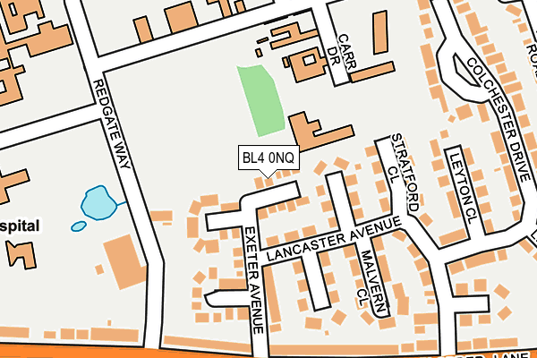 BL4 0NQ map - OS OpenMap – Local (Ordnance Survey)