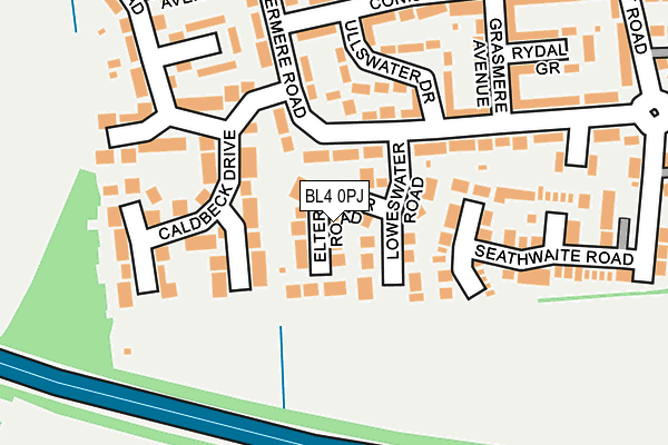 BL4 0PJ map - OS OpenMap – Local (Ordnance Survey)