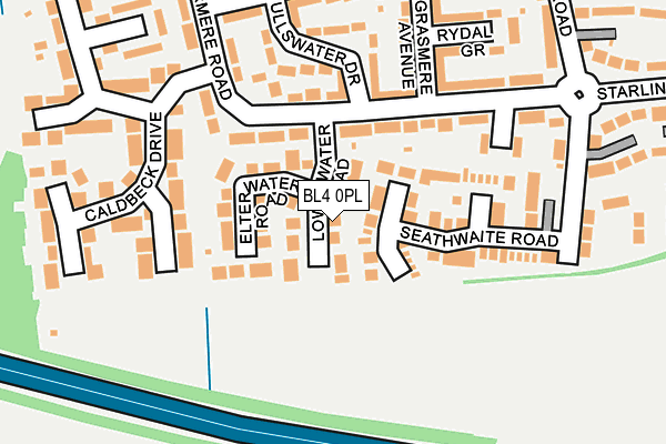 BL4 0PL map - OS OpenMap – Local (Ordnance Survey)