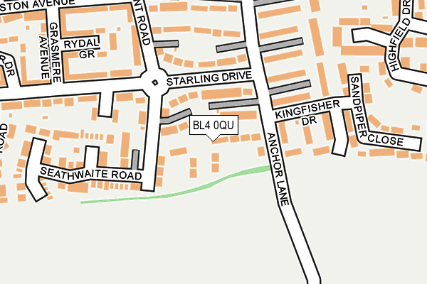 BL4 0QU map - OS OpenMap – Local (Ordnance Survey)