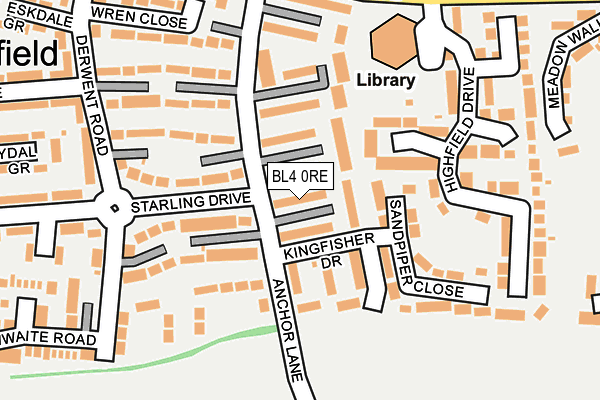 BL4 0RE map - OS OpenMap – Local (Ordnance Survey)