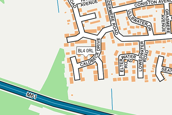 BL4 0RL map - OS OpenMap – Local (Ordnance Survey)