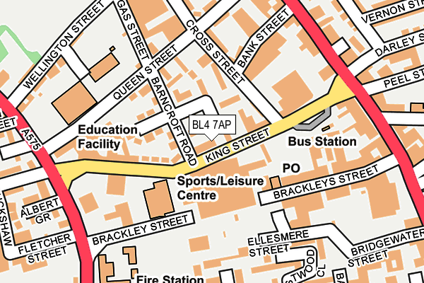 BL4 7AP map - OS OpenMap – Local (Ordnance Survey)