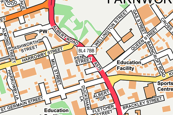 Map of THE GUARD FATHER LTD at local scale