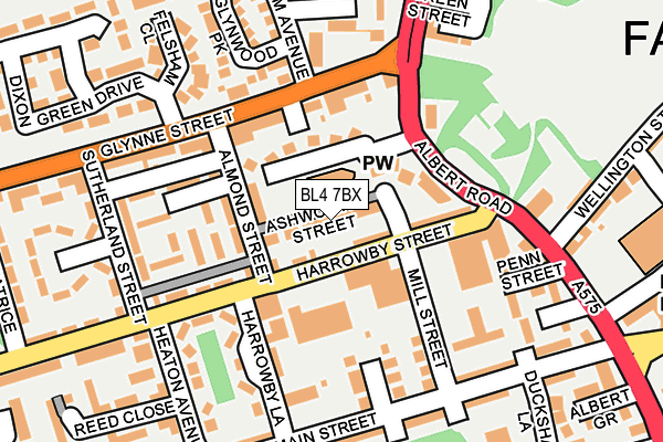 BL4 7BX map - OS OpenMap – Local (Ordnance Survey)