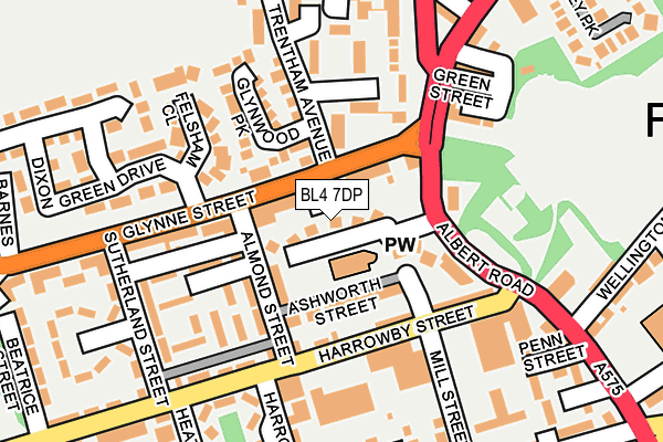 BL4 7DP map - OS OpenMap – Local (Ordnance Survey)