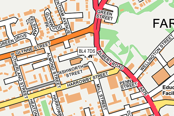 BL4 7DS map - OS OpenMap – Local (Ordnance Survey)